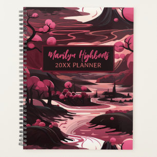Whimsical Raspbere Landschaft Planer