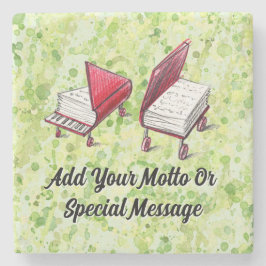 Whimsical Reads: künstlerische Buchskizzen auf Lim Steinuntersetzer