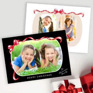 Whimsical Red Bow Ribbon 3 Fotos Weihnachten