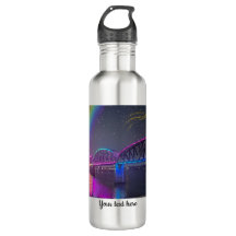 Whimsical Regenbogenbrücke Fee Wasser Flasche