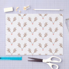 Whimsical Reindeer Boho Pattern Seidenpapier