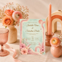 Whimsical Retro Florale Hochzeit