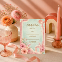 Whimsical Retro Florale Hochzeit