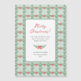 Whimsical Retro | Frohe Weihnachten Magnetkarte