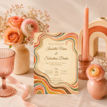 Whimsical Retro-Regenbogenhochzeit