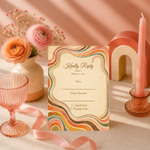 Whimsical Retro-Regenbogenhochzeit