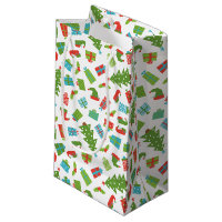 Whimsical Retro Tree Geschenke Elf Hat Schuhe Weih