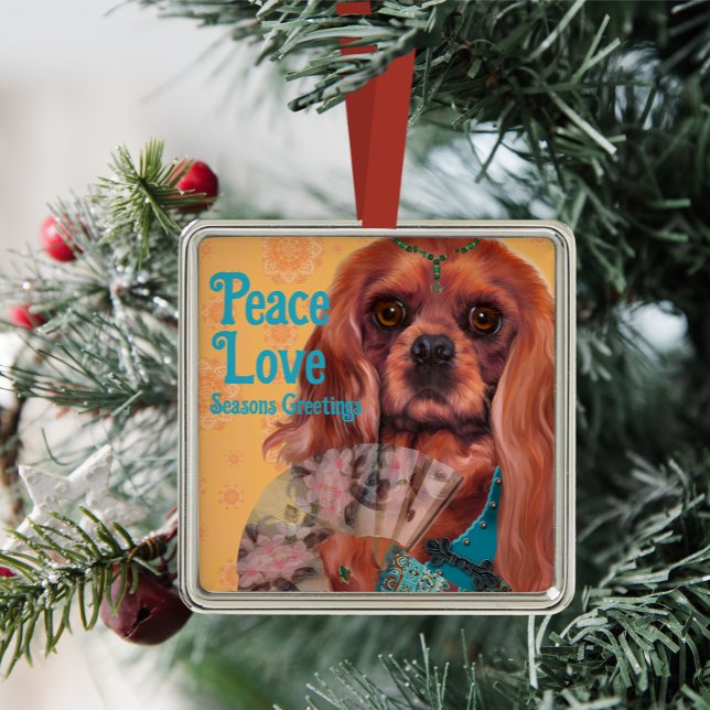 Whimsical Ruby Cavalier King Charles Ornament (Von Creator hochgeladen)
