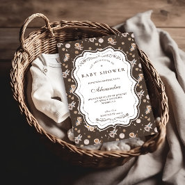 Whimsical Safari Animals Neutral Baby Shower Einladung