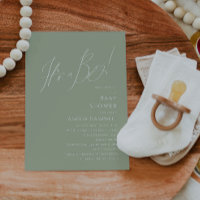 Whimsical Sage Green Es ist eine Baby-Dusche