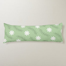 Whimsical Sage Green Floral Retro, fröhlich Seitenschläferkissen