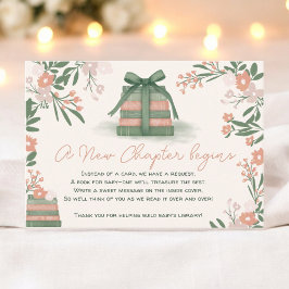 Whimsical Sage green Neues Kapitel Bücher Kinderdu Begleitkarte