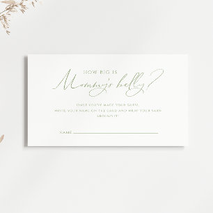 Whimsical Sage Green wie groß ist Mama's Bauchkart Platzkarte