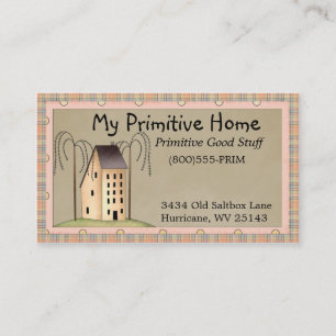 Whimsical Saltbox House Business Card Visitenkarte