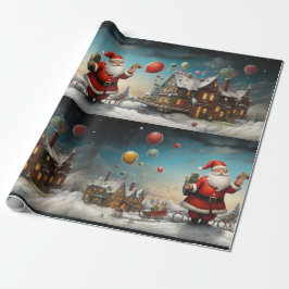 Whimsical Santa Claus 5 Geschenkpapier
