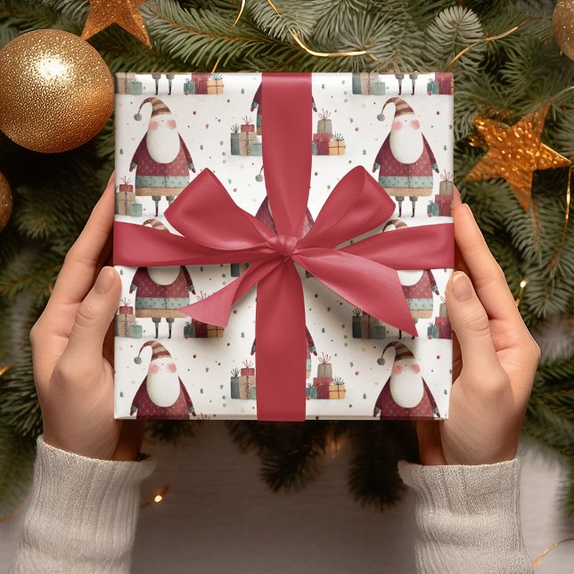  Whimsical Santa Claus Wrapping Paper Geschenkpapier (Von Creator hochgeladen)