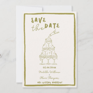 Whimsical Save the Date Einladung