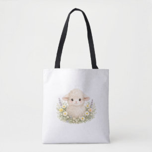 Whimsical Schafe und Wildblumen für einen charmant