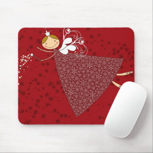 Whimsical Schneeflocken Weihnachten Niedliche Märc Mousepad