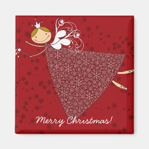 Whimsical Schneeflocken Weihnachtsfeiertag Magnet