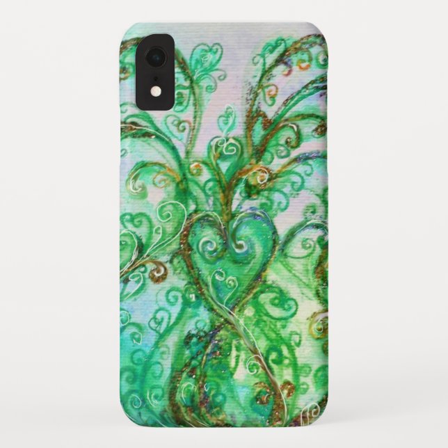 WHIMSICAL SCHNÖRKEL hell aquamarin grün weiß Case-Mate iPhone Hülle (Rückseite)