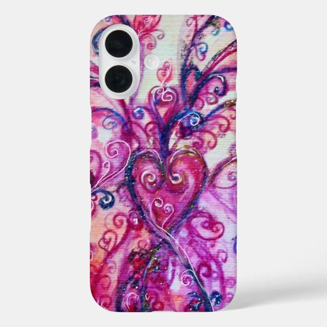 WHIMSICAL SCHNÖRKEL hell rosa lila Case-Mate iPhone Hülle (Rückseite)