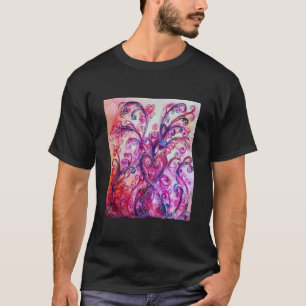 WHIMSICAL SCHNÖRKEL hell rosa lila weiß T-Shirt