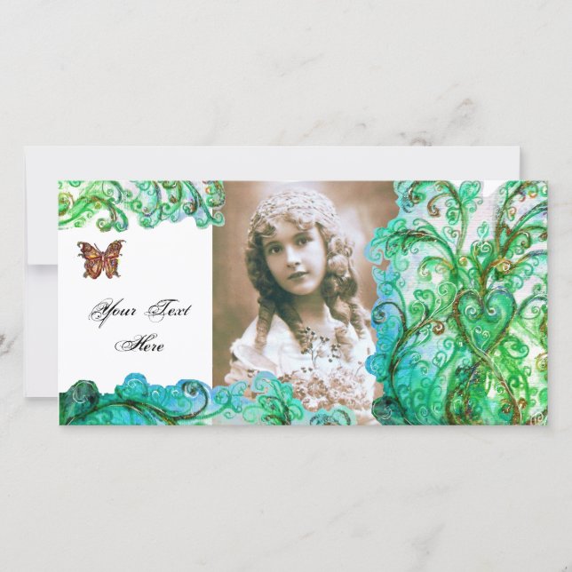 WHIMSICAL SCHNÖRKEL hellblau grün (Vorderseite)