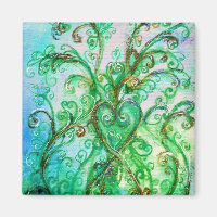 WHIMSICAL SCHNÖRKEL hellgrün gelb blau