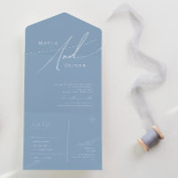 Whimsical Schrift | Staubblau Casual Siegel und Se