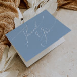Whimsical Script Dusty Blue geklappt danke Ihrer K<br><div class="desc">Mit unserer atemberaubenden skurrilen Skripte dusty blue faltete danke Ihnen card perfekt für Ihre einfache moderne boho Frühlingsfeier. Unser elegantes Design umfasst eine lebendige, helle, pastellfarbene Farbpalette mit einem Vintagen, schicken Kalligraphieskript. Ob Sie einen minimalistischen oder klassischen Stil bevorzugen, unser einzigartiges, bearbeitbares Produkt bietet Luxus und Eleganz, perfekt um eine...</div>