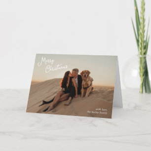 Whimsical Script Foto Modernes Weihnachten