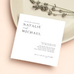 Whimsical Script Moderne Minimalistische Square Ho Einladung<br><div class="desc">Unsere "Whimsical Script Modern Minimalistisch Square Wedding Invitation" ist die ideale Wahl für Paare, die eine Touch von Laune zu ihrem großen Tag hinzufügen möchten. Diese quadratische Einladung zeichnet sich durch ein minimalistisches Design mit klaren Linien und einer modernen Farbpalette aus. Das herausragende Merkmal dieses Designs ist der skurrile Skript-Schriftart,...</div>