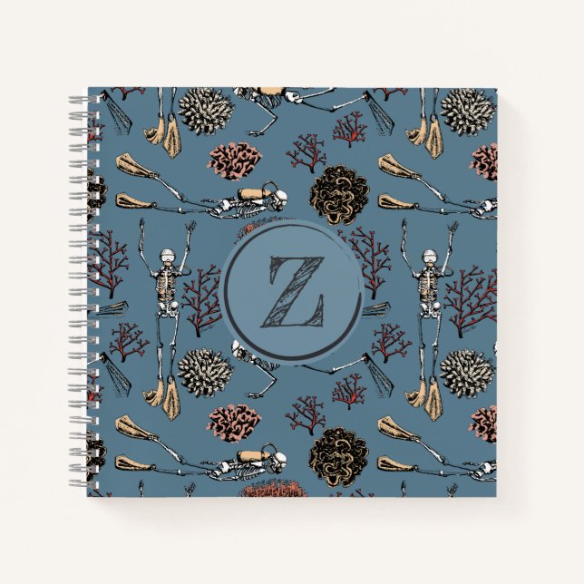 Whimsical Scuba Diving Look Buch & Sports Journal (Vorderseite)