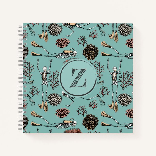 Whimsical Scuba Diving Look Buch & Sports Journal (Vorderseite)