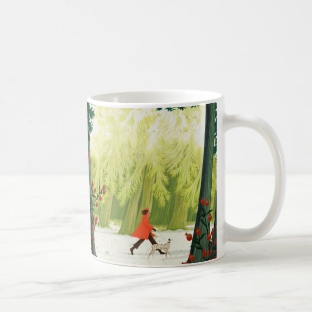 Whimsical Serenity Künstlerischer Kaffeebecher von Kaffeetasse (Rechts)