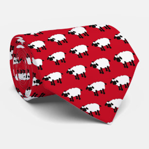 Whimsical Sheep Neck Tie Krawatte