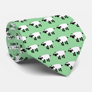 Whimsical Sheep Neck Tie Krawatte