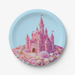 Whimsical Shoreline Castle Pappteller