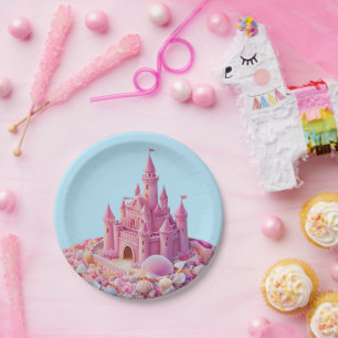 Whimsical Shoreline Castle Pappteller