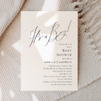 Whimsical Simple It's a Boy Baby Shower