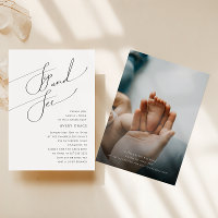 Whimsical Simple Neutral Baby Sip and See Foto