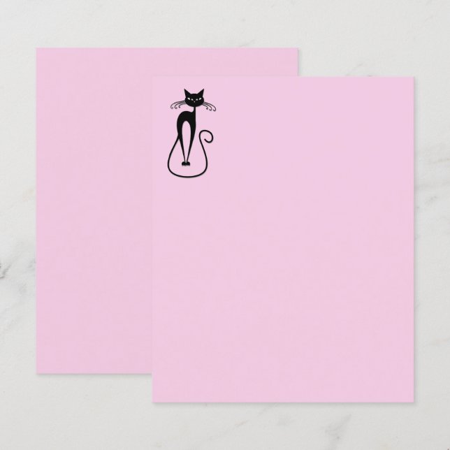 Whimsical Skinny Black Cat Pink (Vorne/Hinten)