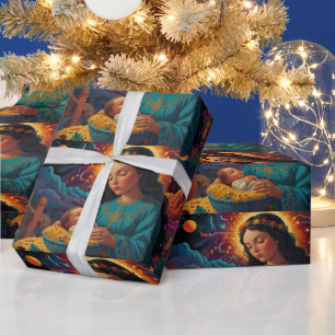 Whimsical Snowman Weihnachtswerk Geschenkpapier
