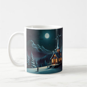 Whimsical Snowman Weihnachtswerk Kaffeetasse