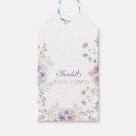 Whimsical Soft Wildblumen Cottage Gartenehe Geschenkanhänger