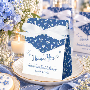 Whimsical Something Blue Handgezeichnete Brautpart Geschenkschachtel