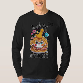 Whimsical Spaghetti Fest mit einem weißen Hund T-Shirt
