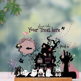 Whimsical "Spooky Leckerei" Halloween-Acrylzeichen Acrylschild