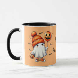 Whimsical Spooky Niedlich Ghost Halloween Tasse